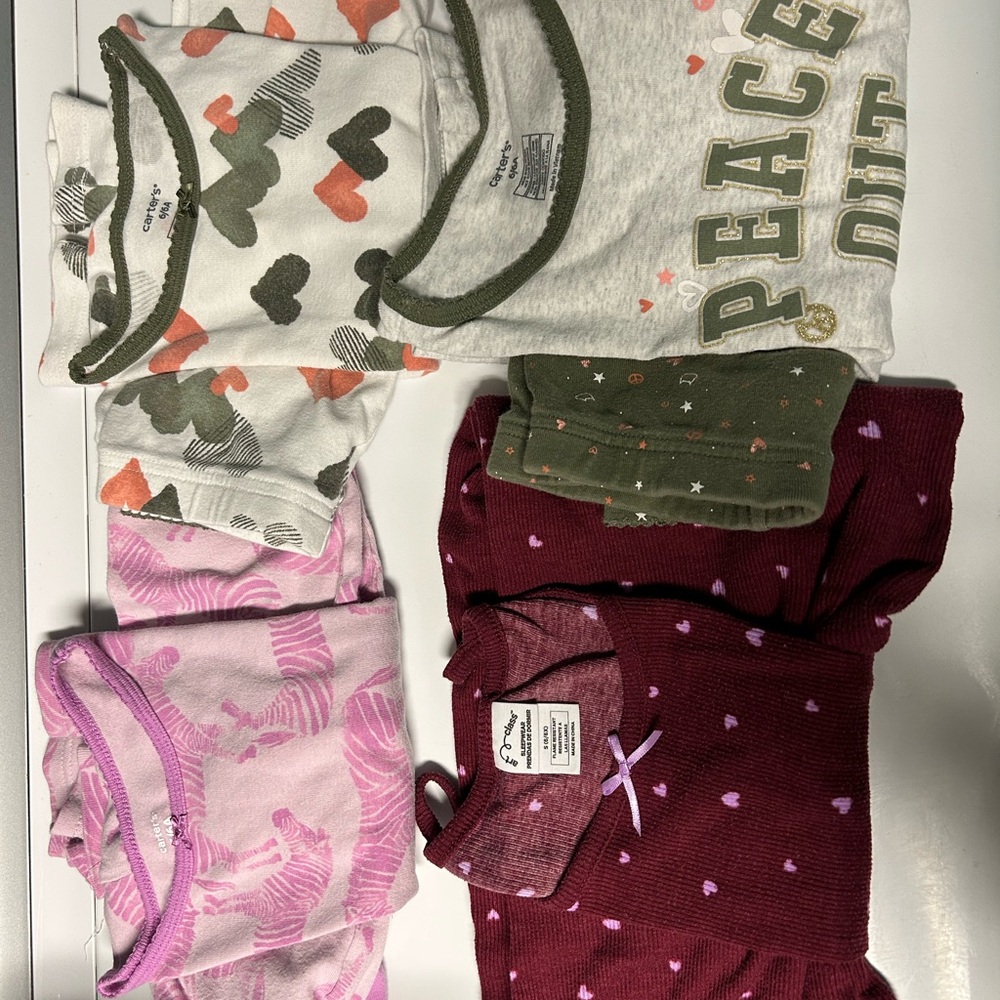 Kids Pajama Sets - Short sleeve tops/long pants